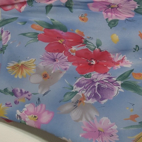 Ralph Lauren Womens Skirt NWT 100% Silk Cottagecore Bloomcore Plus Size 14 - Picture 3 of 12